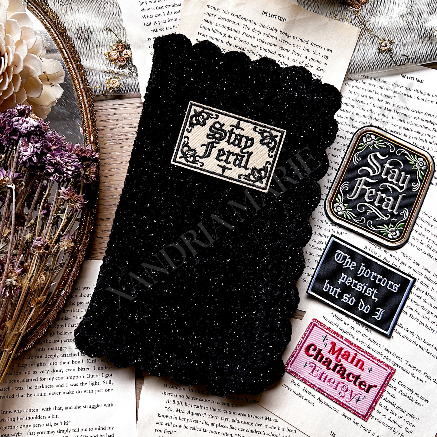 CUSTOMIZE Phrase Patch Book Cover. Journal Cover