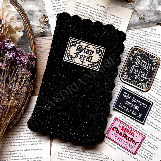 CUSTOMIZE Phrase Patch Book Cover. Journal Cover