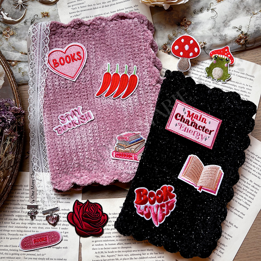 CUSTOMIZE Bookish Patches Book Cover. Journal Cover.
