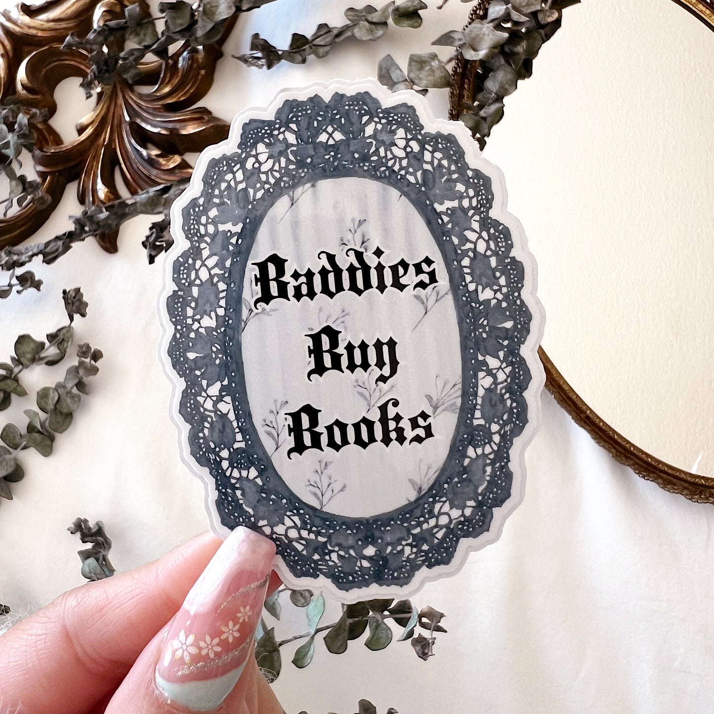Baddies Buy Books Diecut Vinyl Sticker