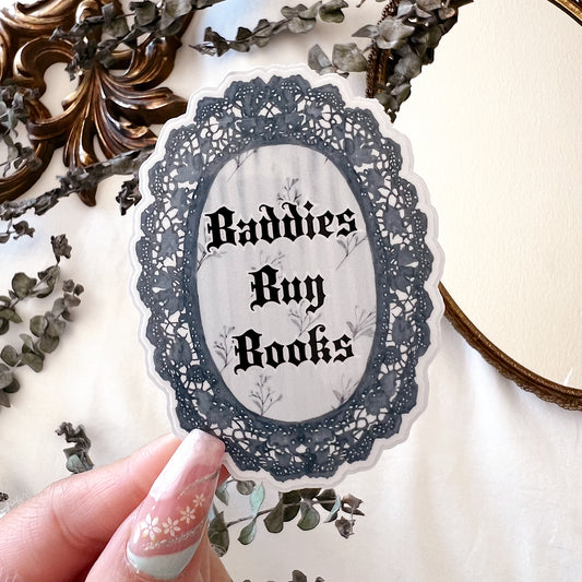 Baddies Buy Books Diecut Vinyl Sticker