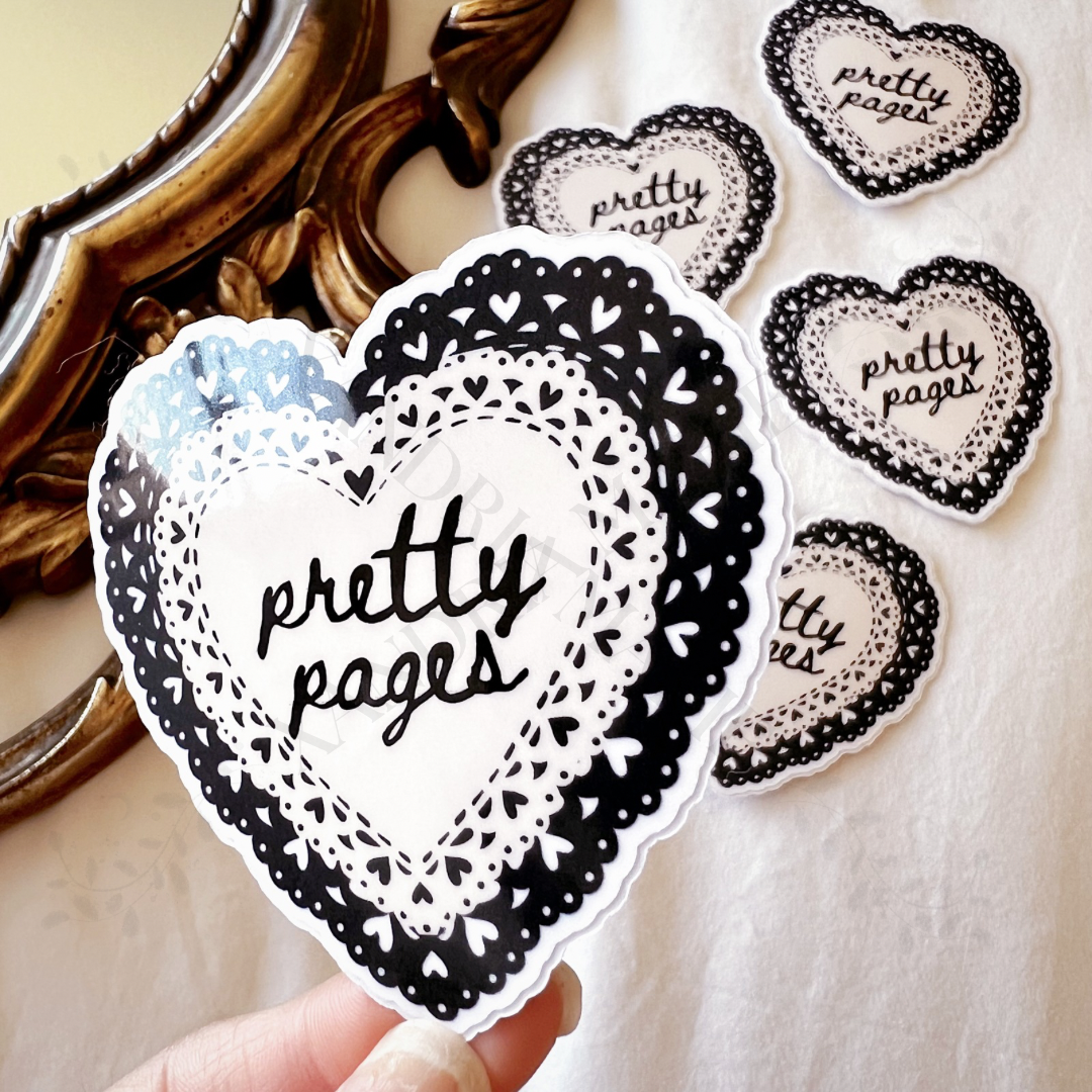 Pretty Pages Diecut Vinyl Sticker