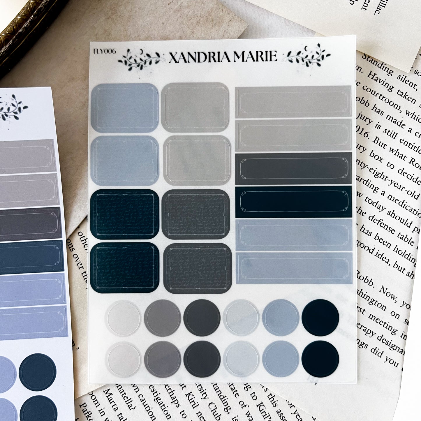 Misty Labels Sticker Sheet