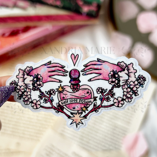 Self Love Holographic Diecut Vinyl Sticker