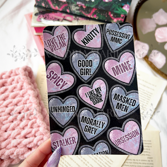 Dark Romance Reader Hearts Kindle Insert