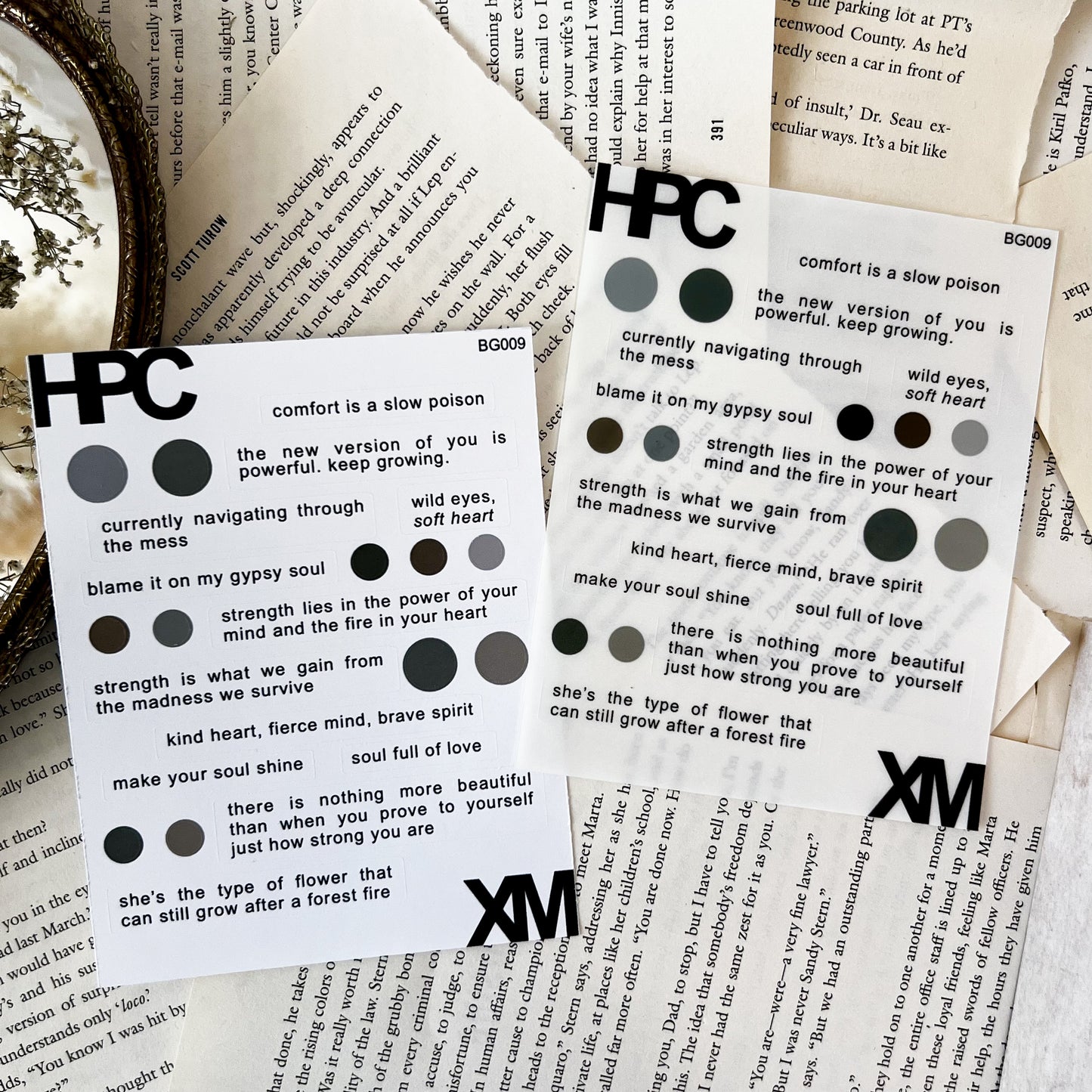 HPX x XM Quotes Sticker Sheet