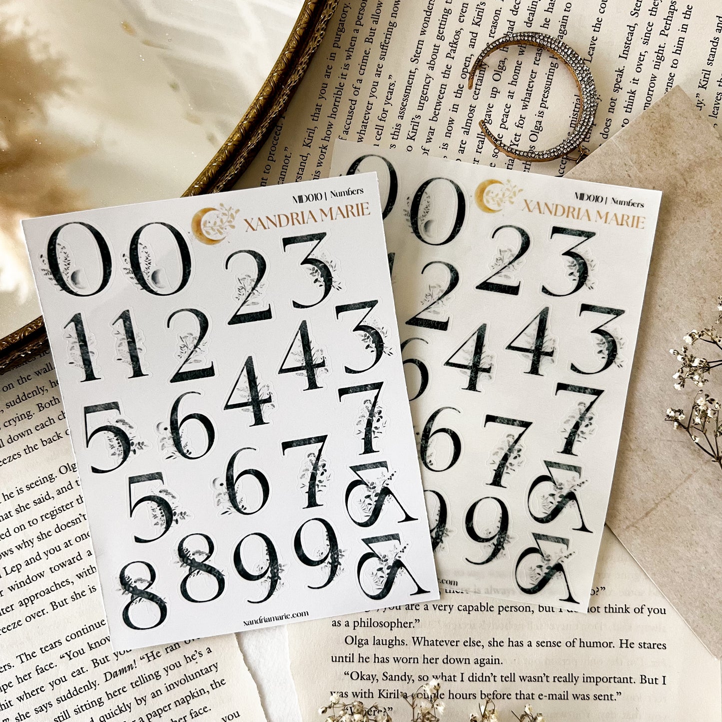 Numbers Sticker Sheet