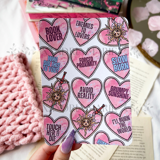 Book Lover Hearts Kindle Insert