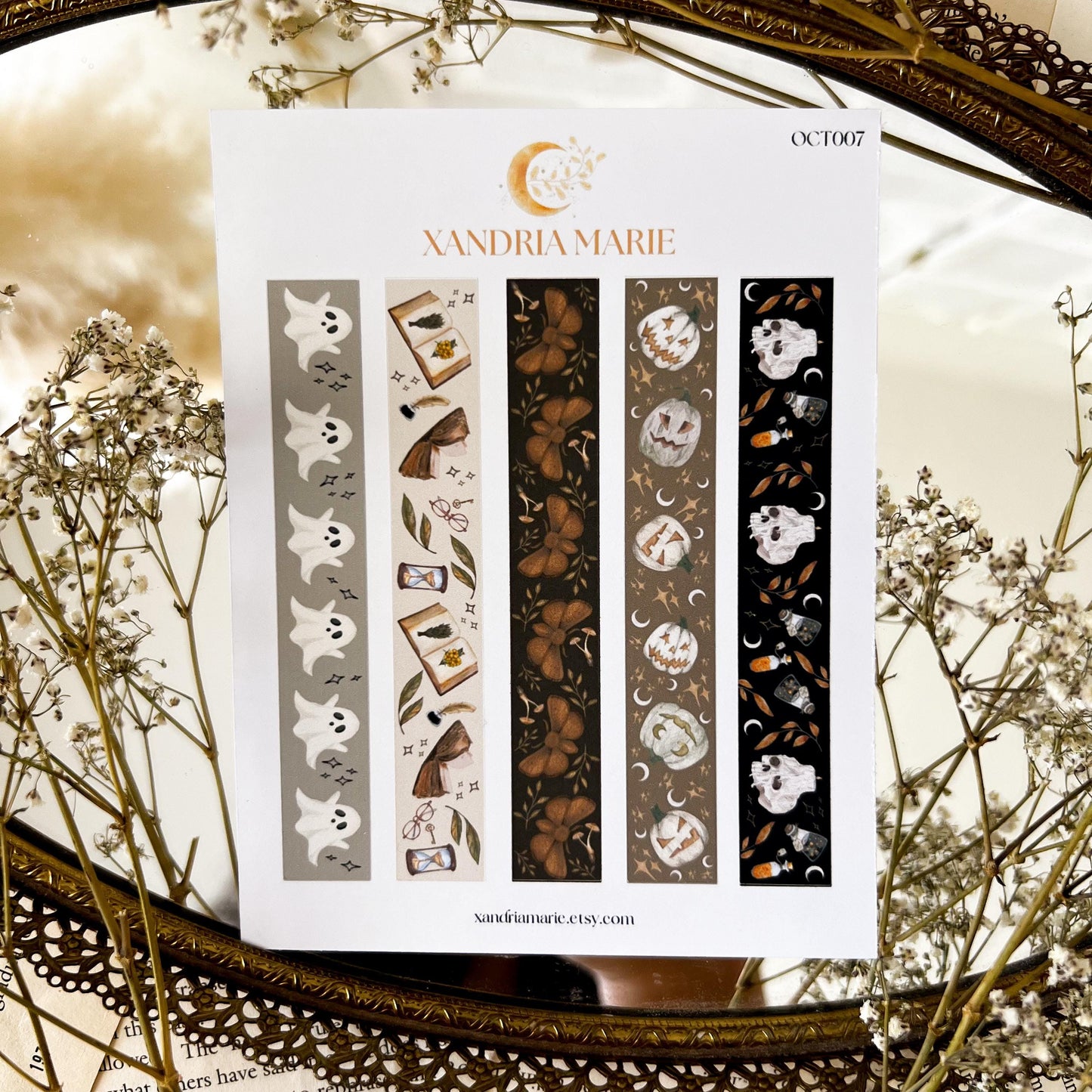 Dark Autumn Washi Sticker Sheet