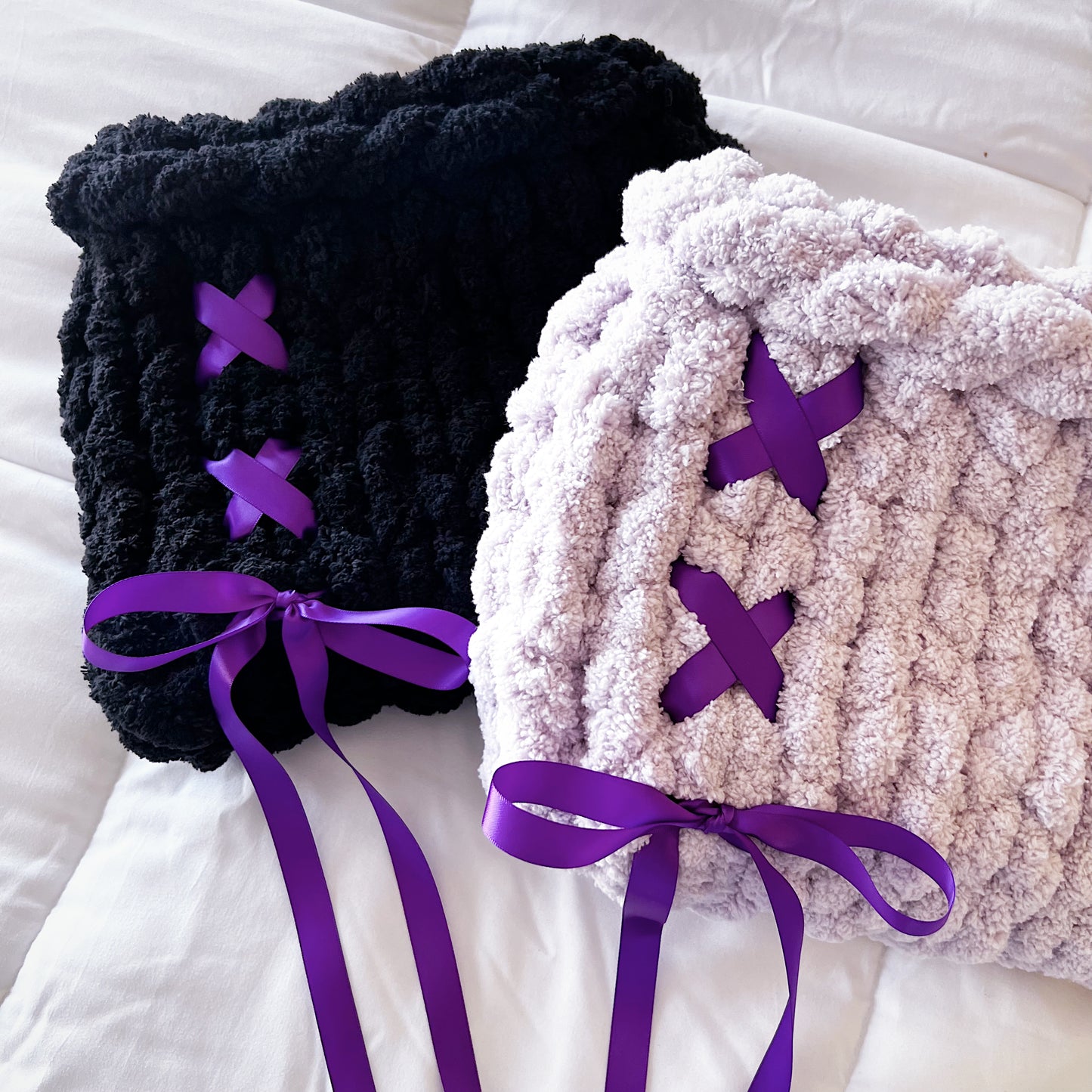 Dark Dreamy Cloud Planner Pouch, Chenille Knit Book Sleeve