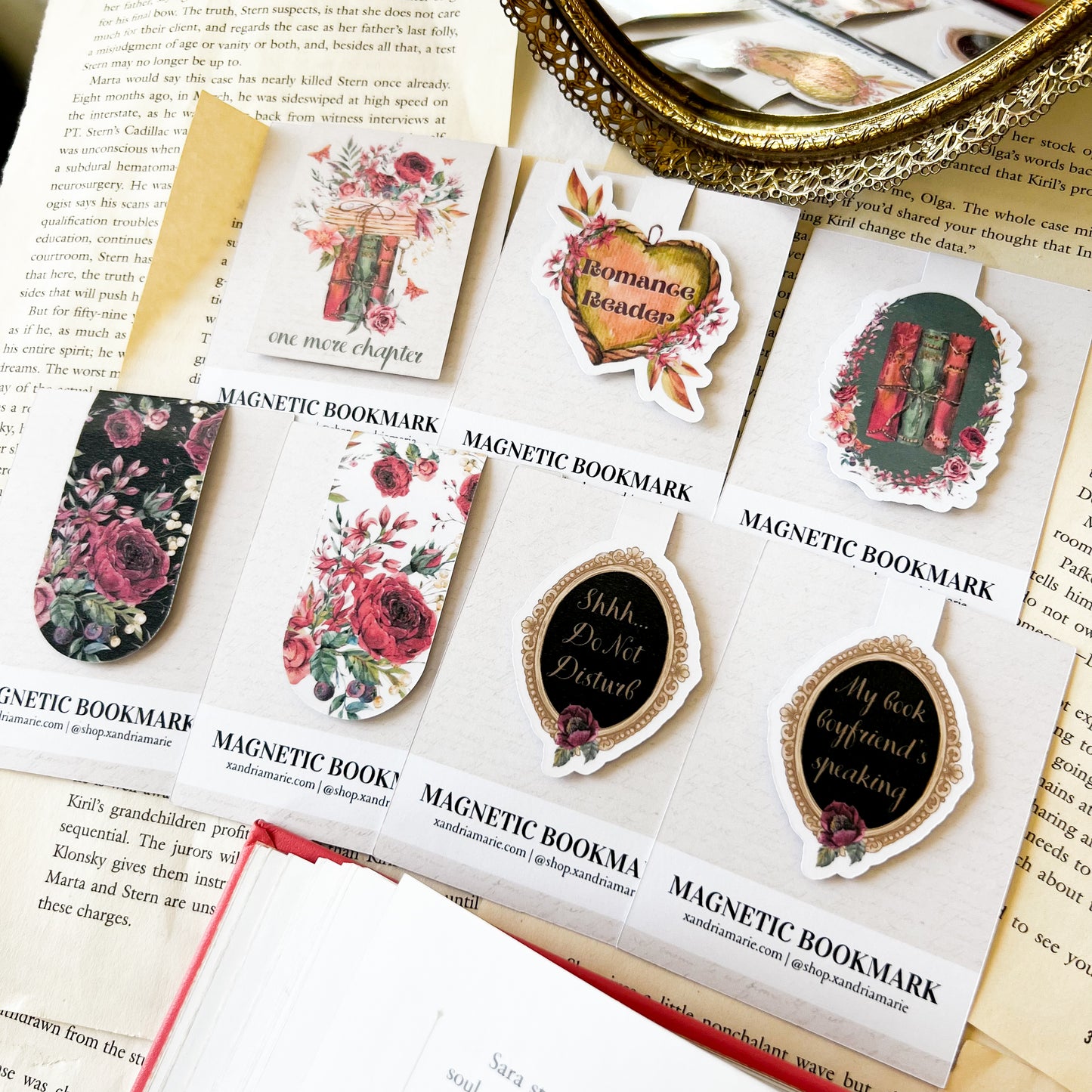 Summer Romance Magnetic Bookmarks