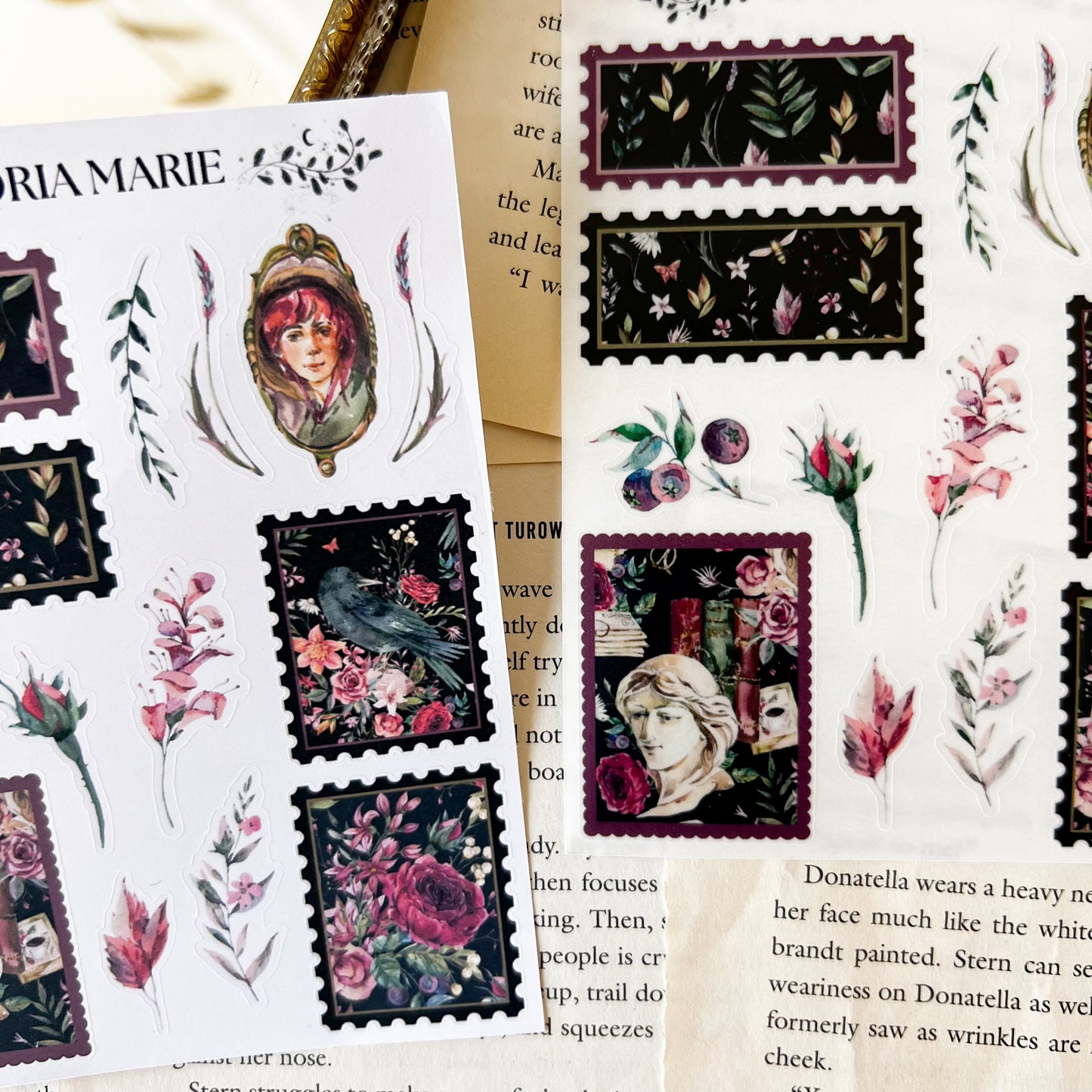 Dark Summer Romance Sticker Sheet