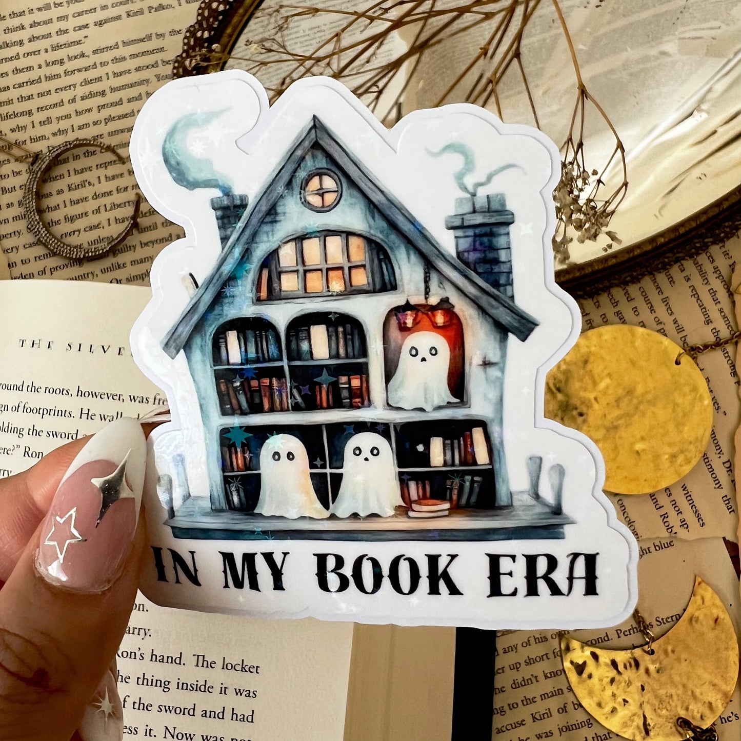 In My Book Era Holographic Diecut Vinyl Sticker