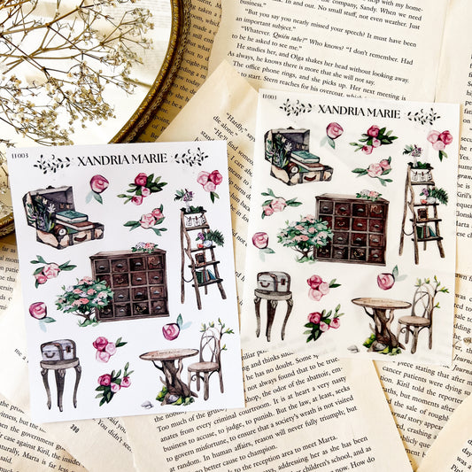 Fixtures & Florals Sticker Sheet