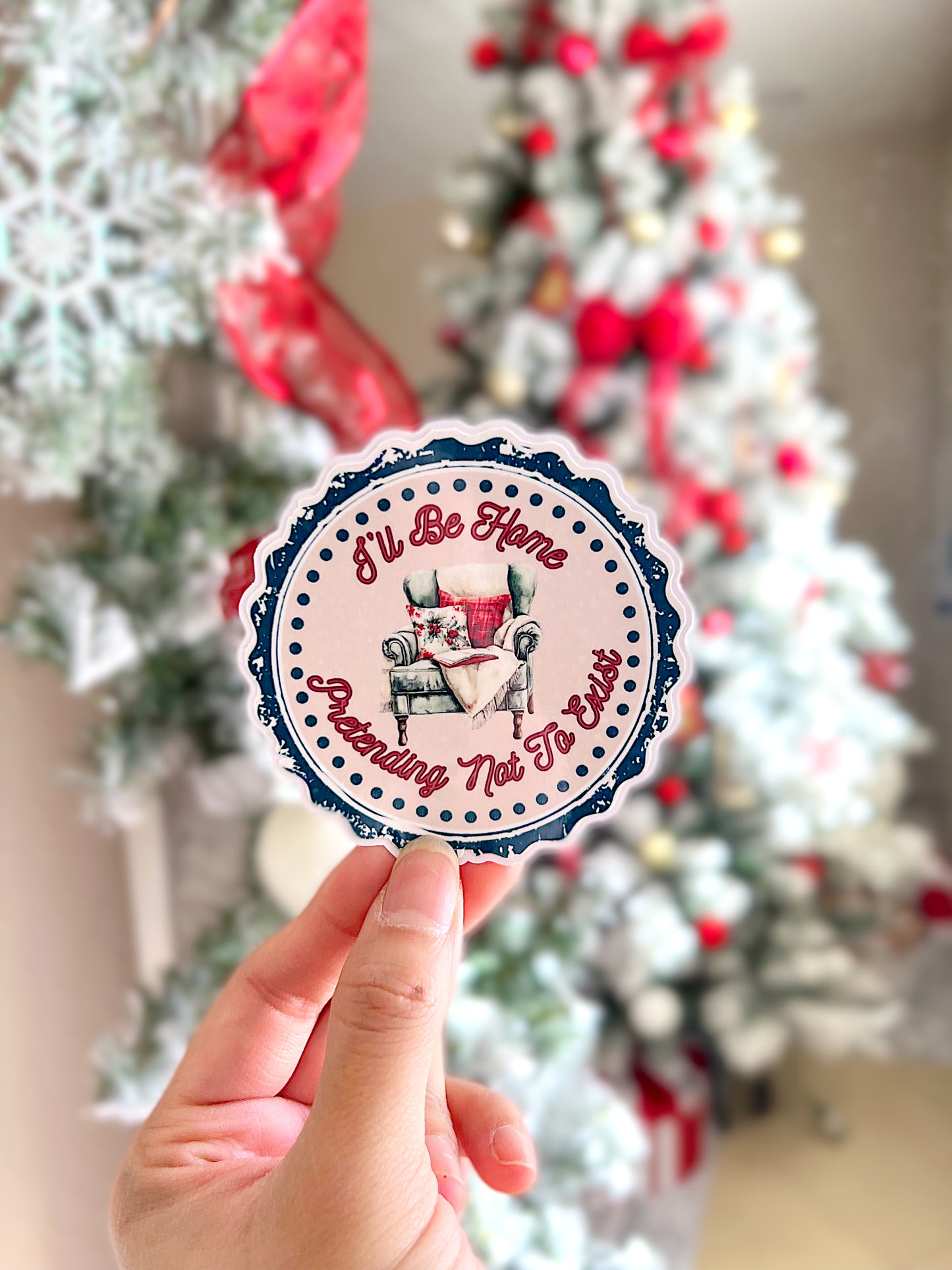 I’ll Be Home Holographic Vinyl Diecut Sticker