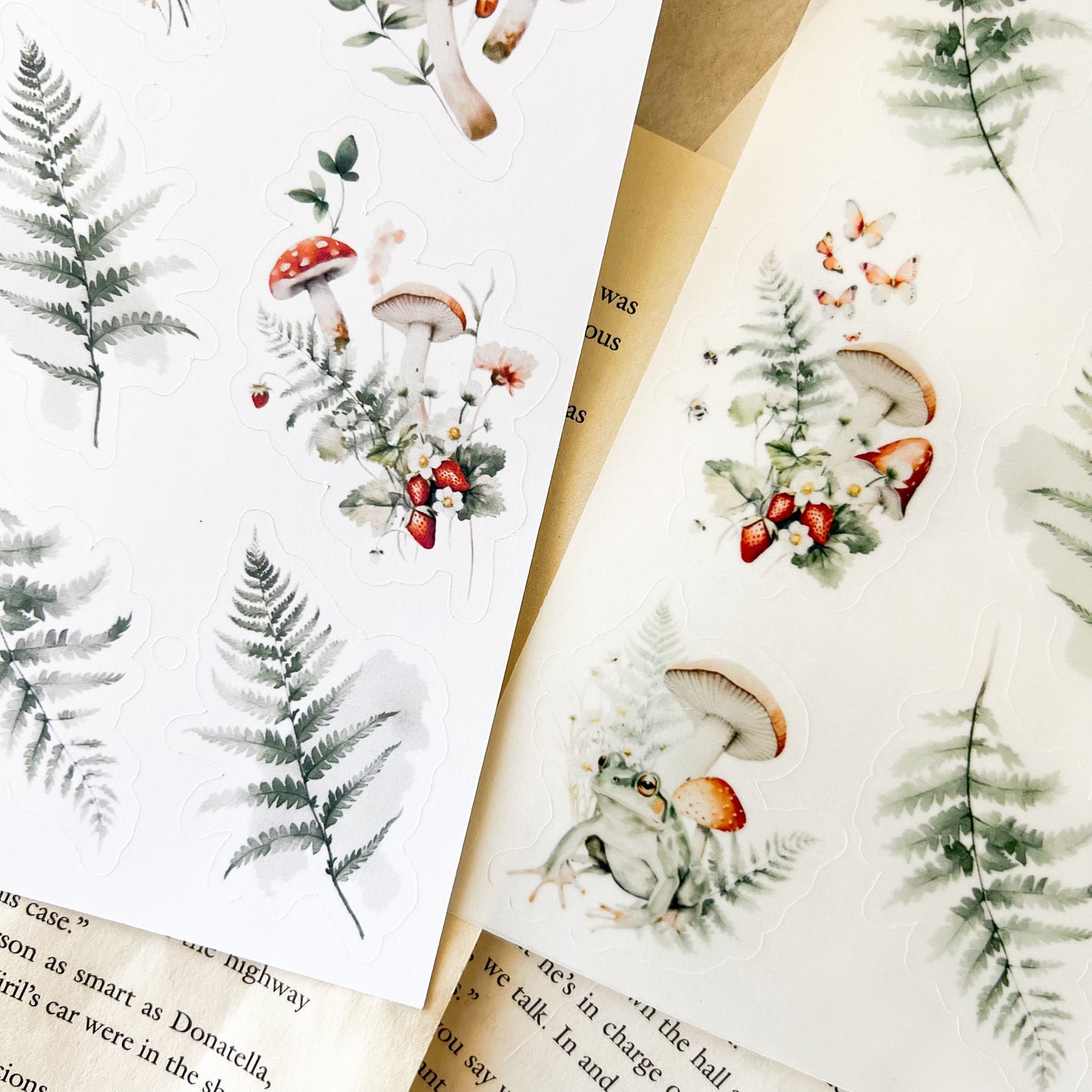 Leaves & Mushrooms Sticker Sheet