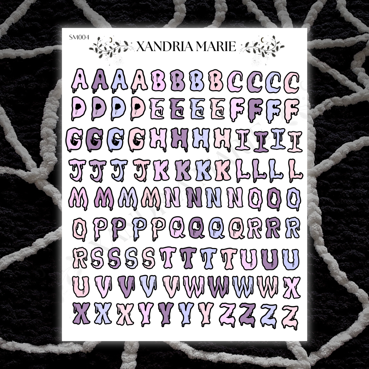 BUNDLE Spooky BDay (4 Sticker Sheets & 4 Holographic Stickers)