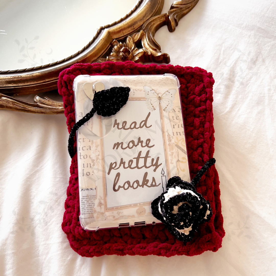 LIMITED Crochet Rose Horizontal Kindle Sleeve