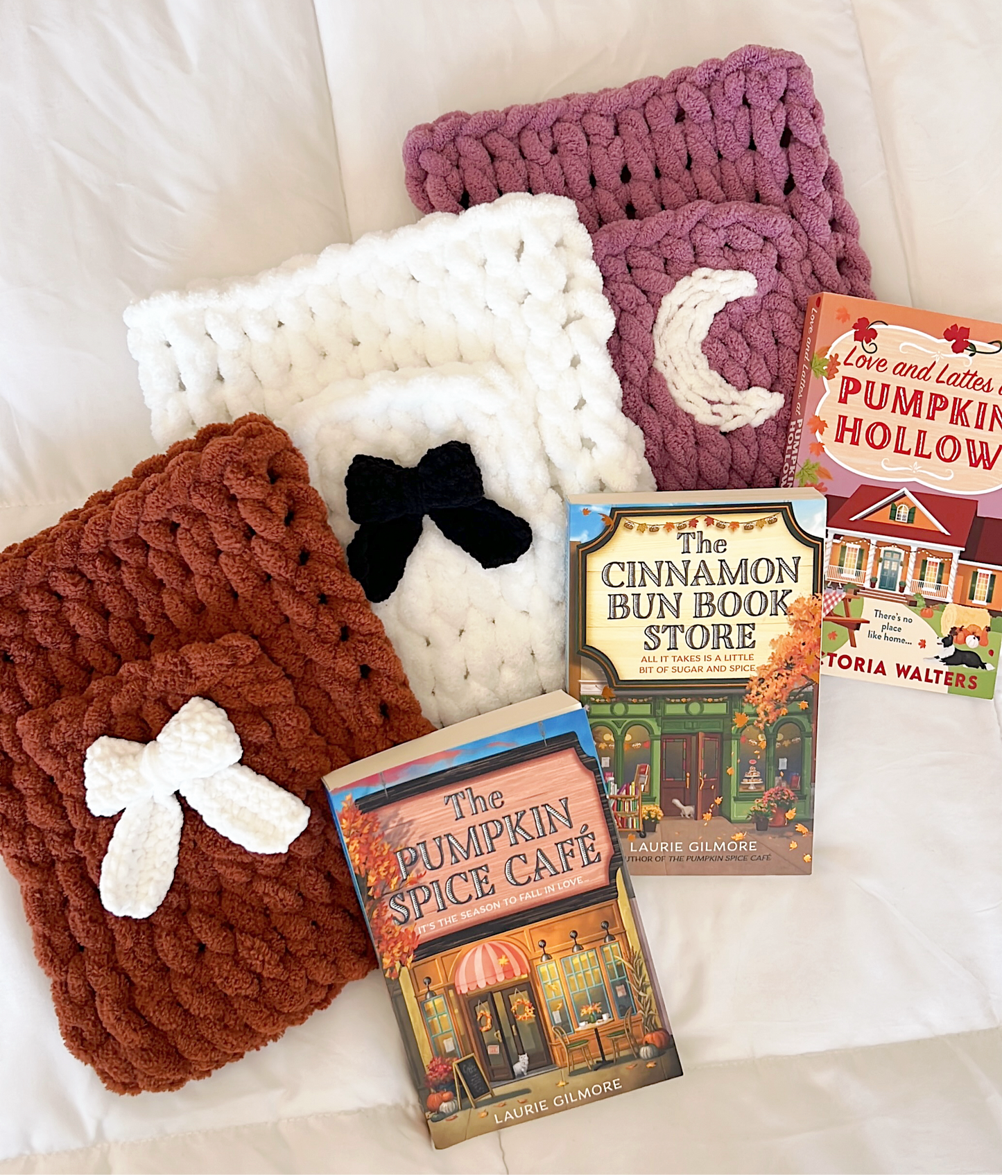 Vertical Chenille Book Sleeve, Planner Pouch