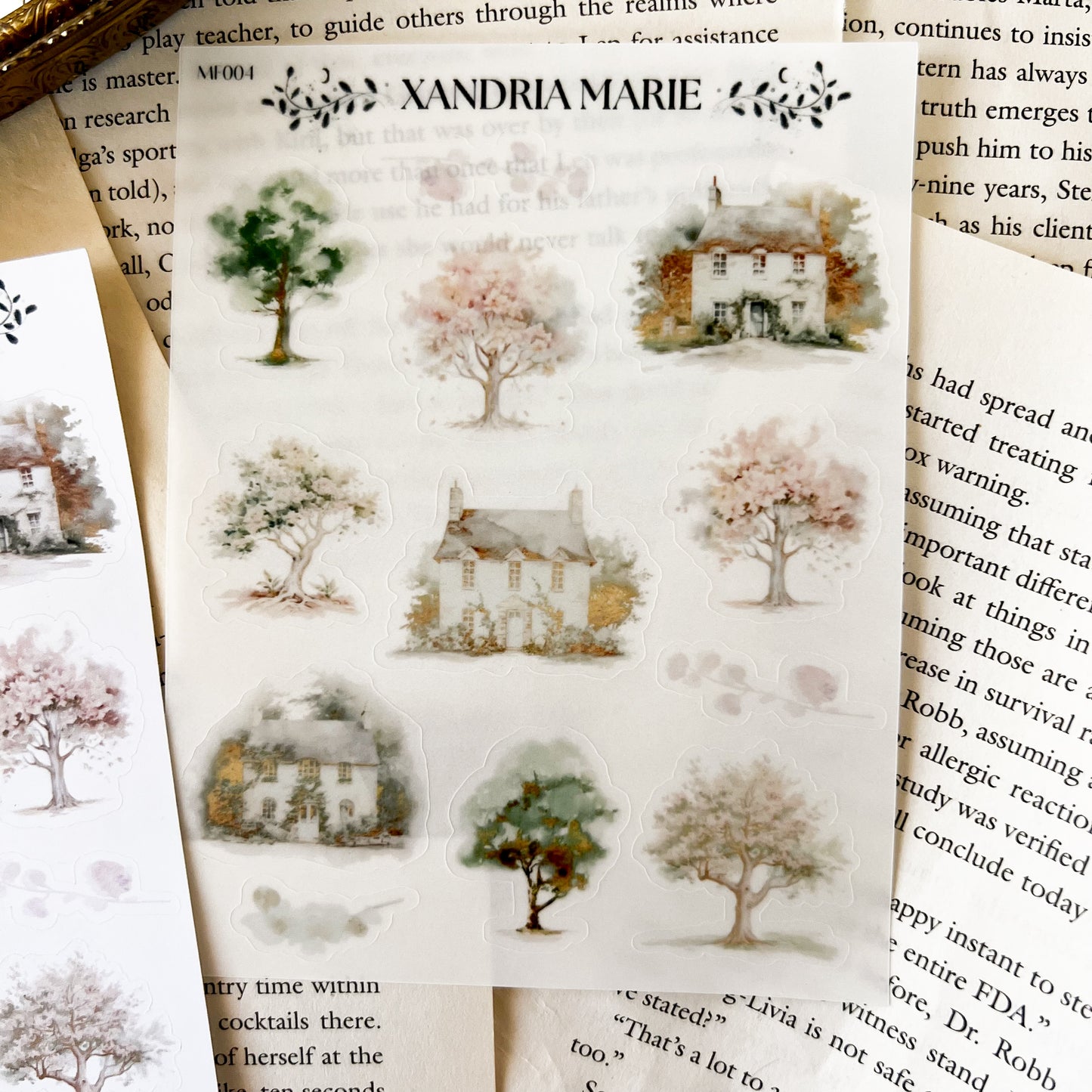 Spring Cottage Sticker Sheet