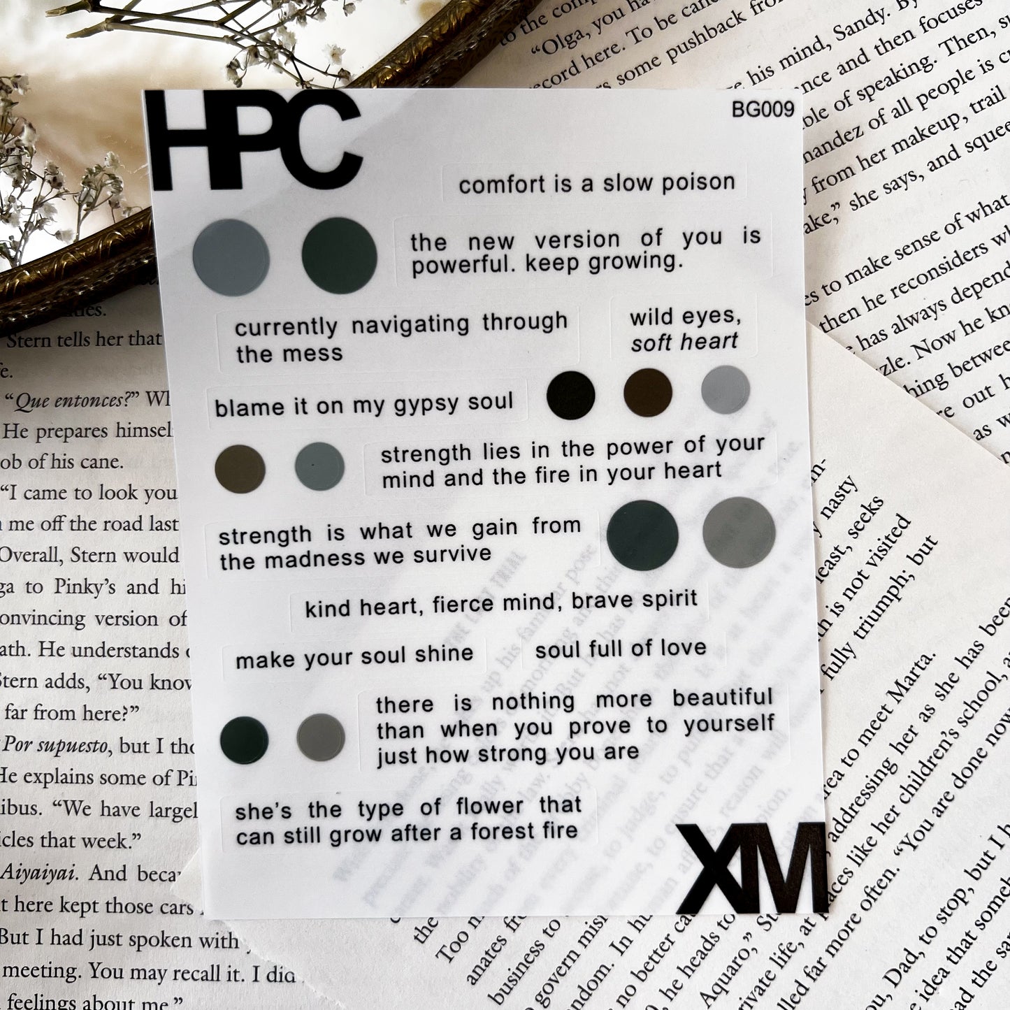 HPX x XM Quotes Sticker Sheet