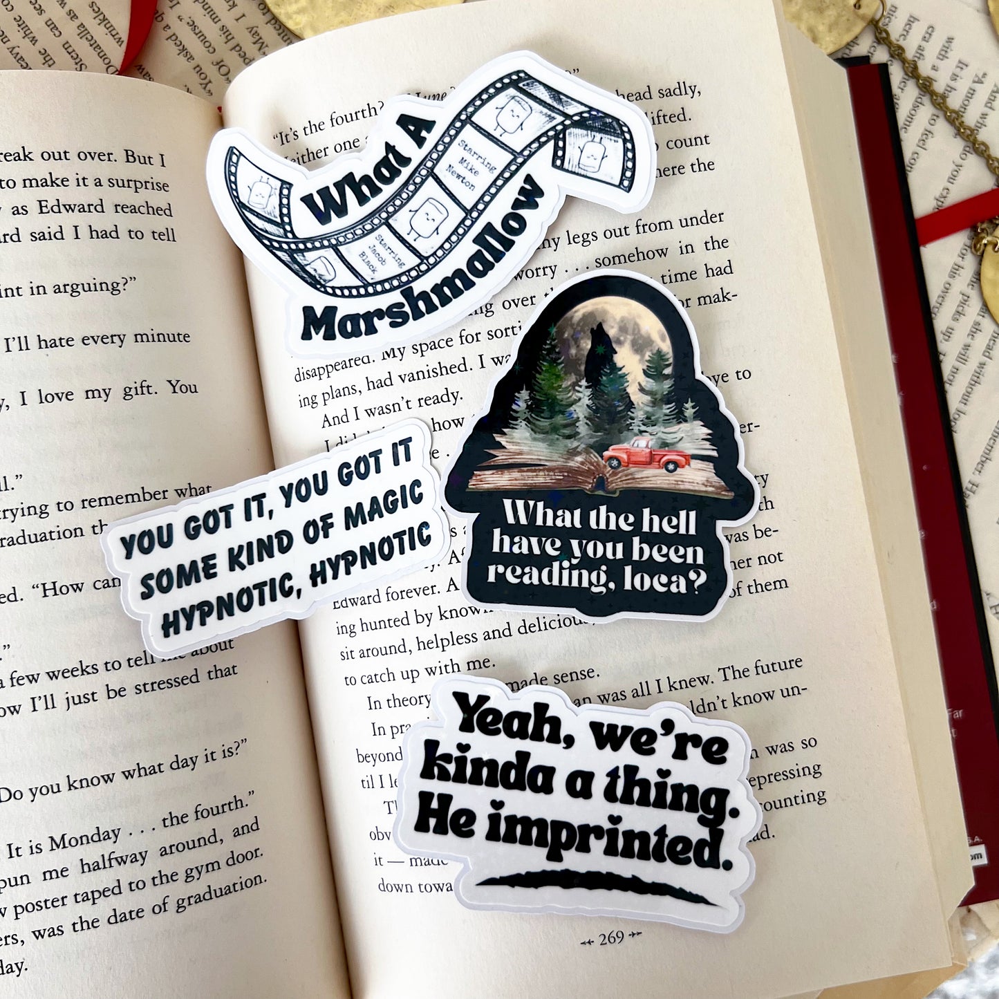 What the Hell Have You Been Reading Loca? Holographic Vinyl Diecut Sticker