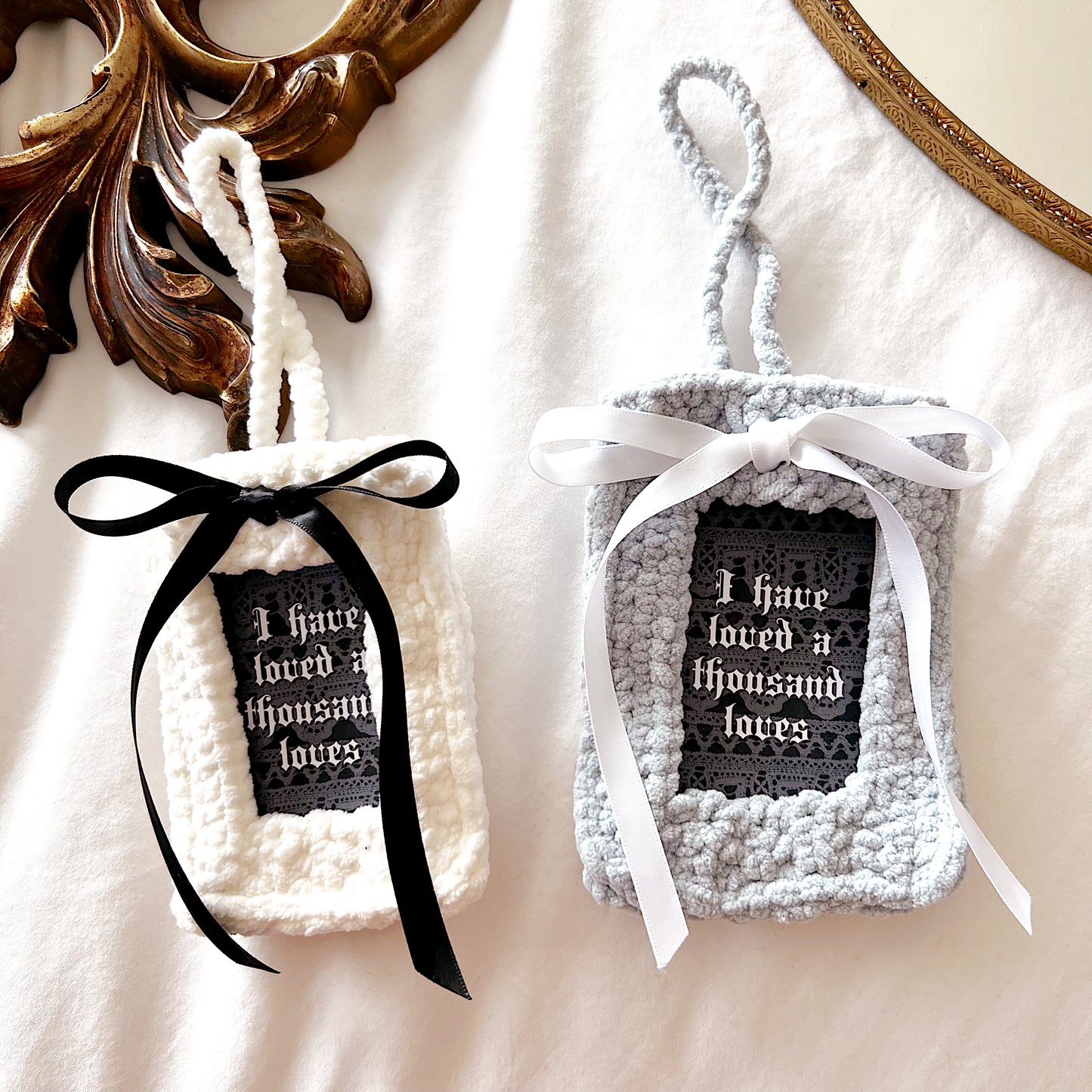 Crochet Photo Holder Keychain