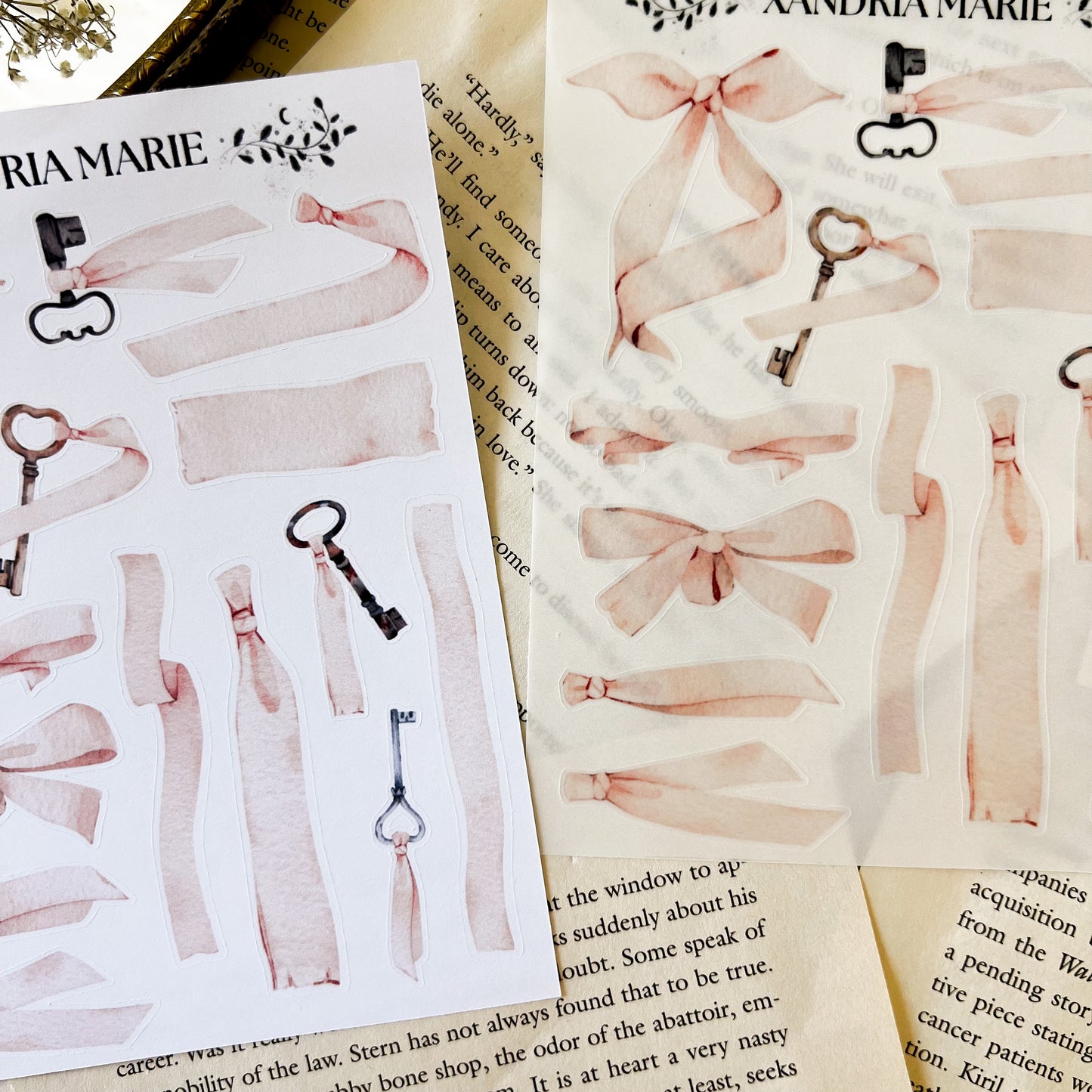 Ribbons Sticker Sheet