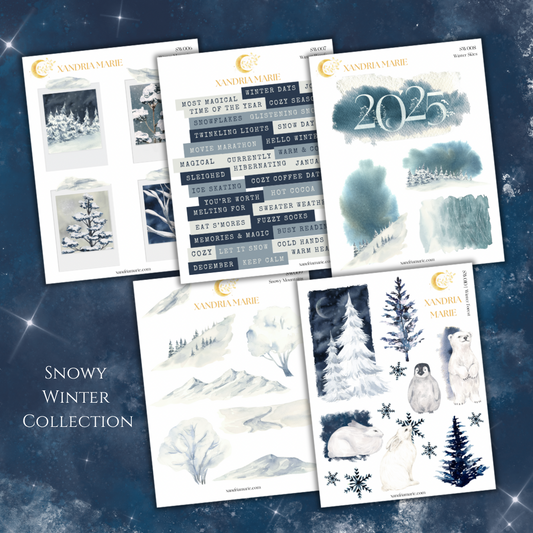 BUNDLE Snowy Winter Collection (All 10 Sticker Sheets)