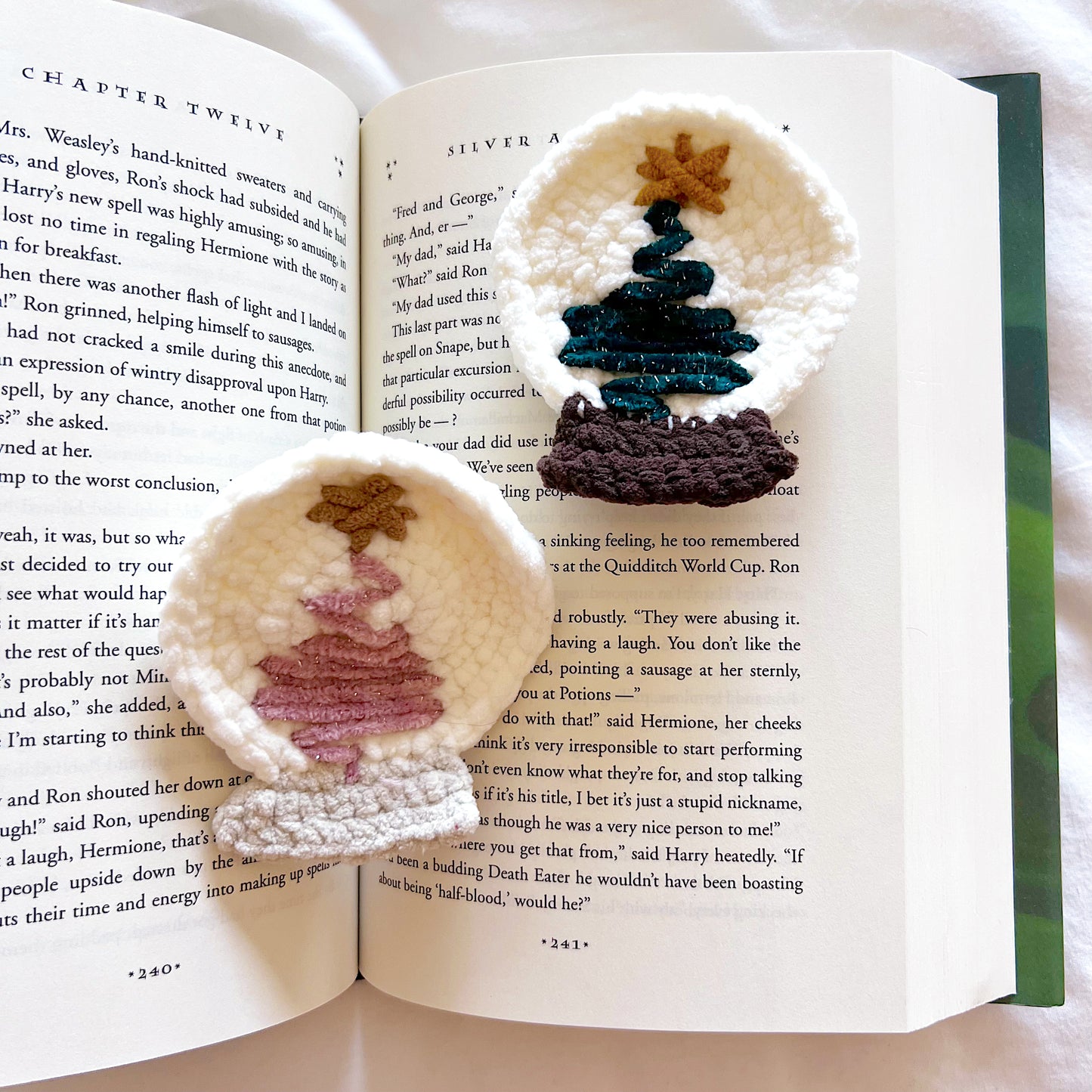 Christmas Crochet Appliqué Clips