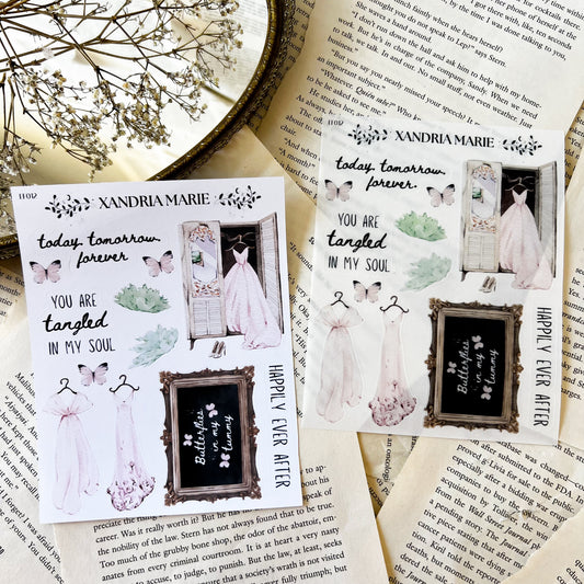 Gowns & Forever Sticker Sheet