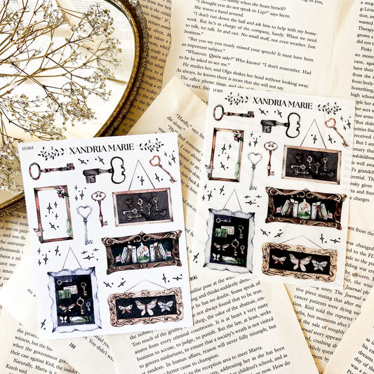 Frames & Keys Sticker Sheet