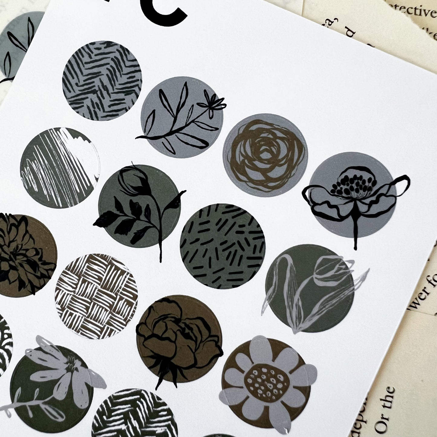 HPX x XM Floral and Pattern Sticker Sheet