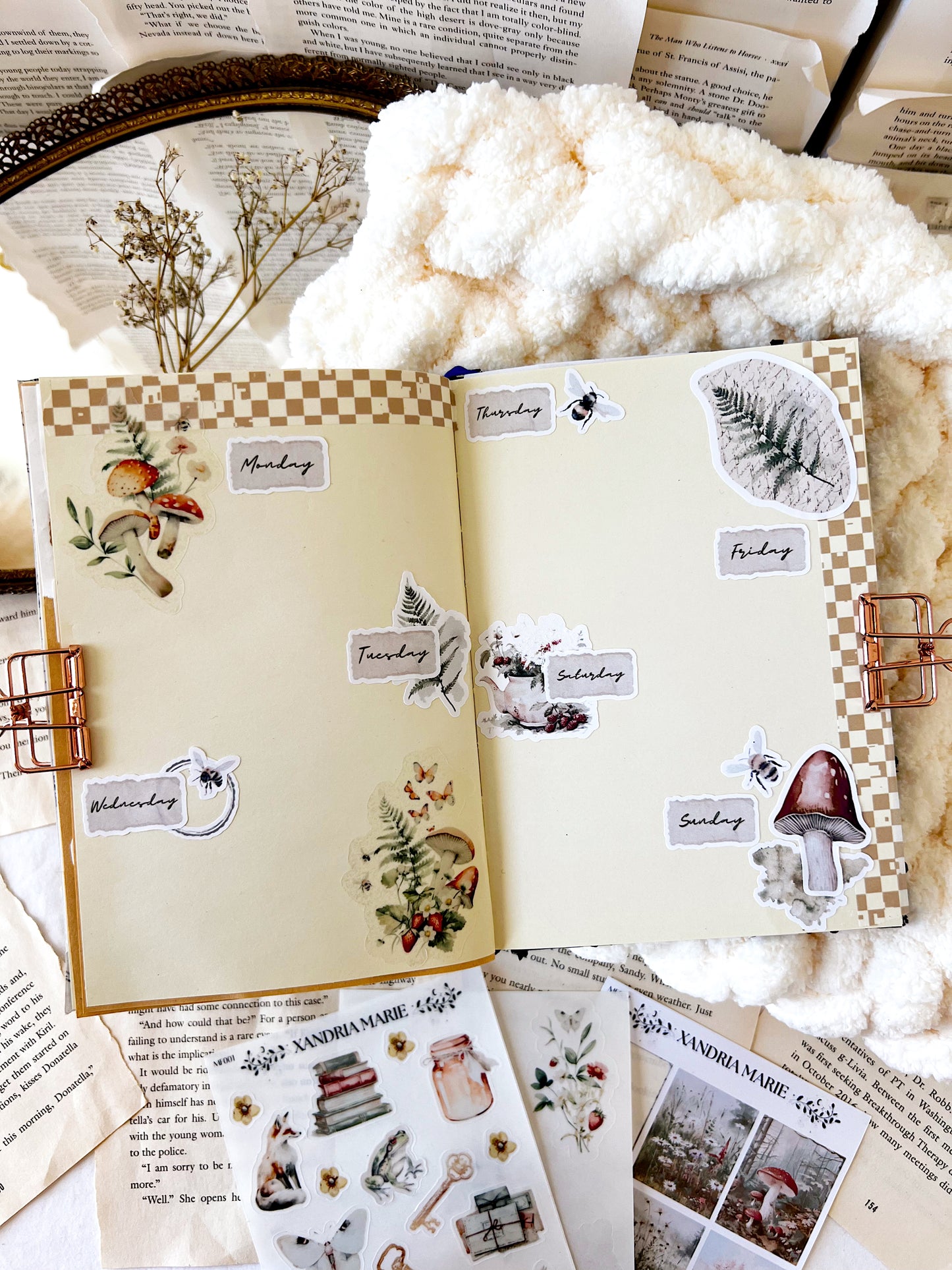 Leaves & Mushrooms Sticker Sheet