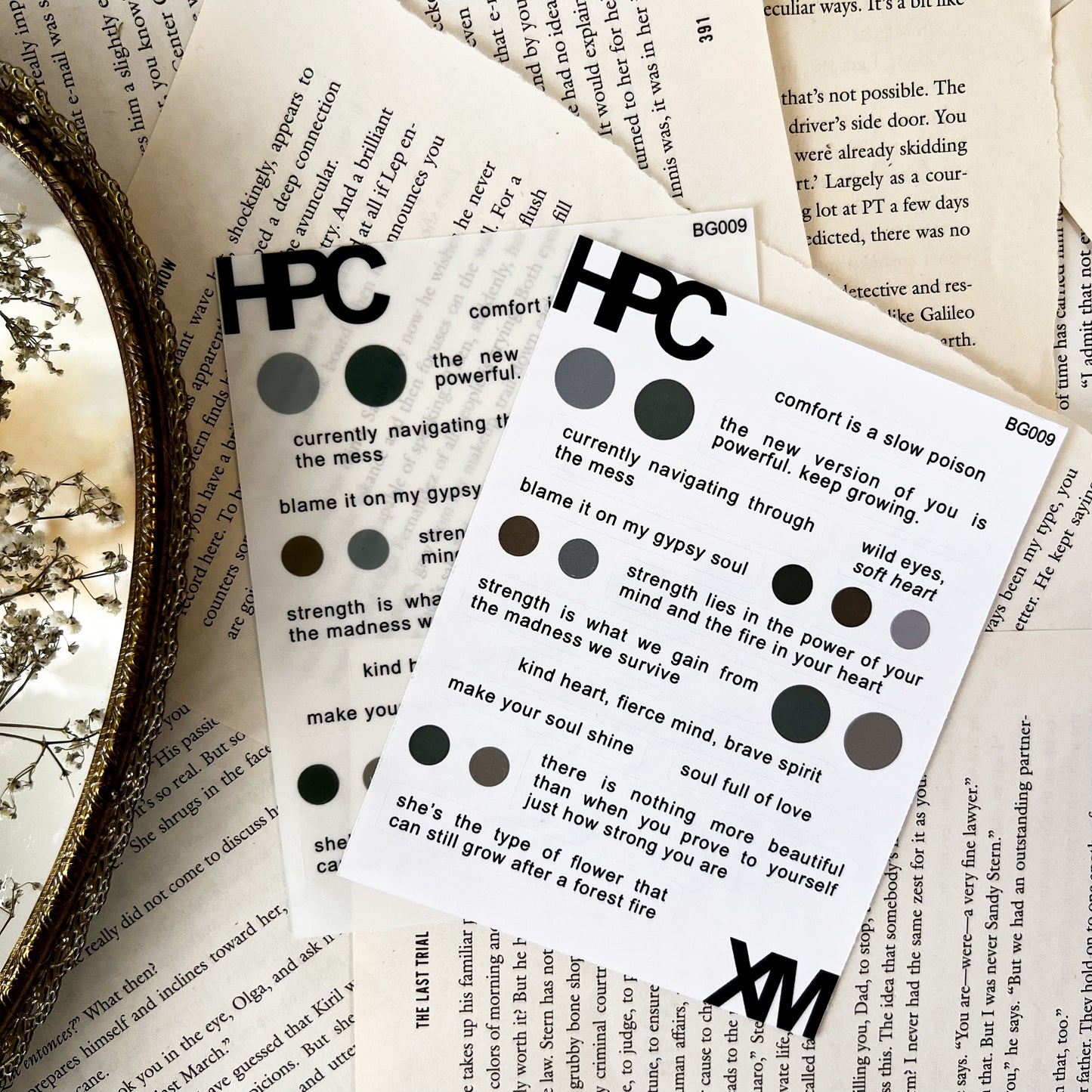 HPX x XM Quotes Sticker Sheet