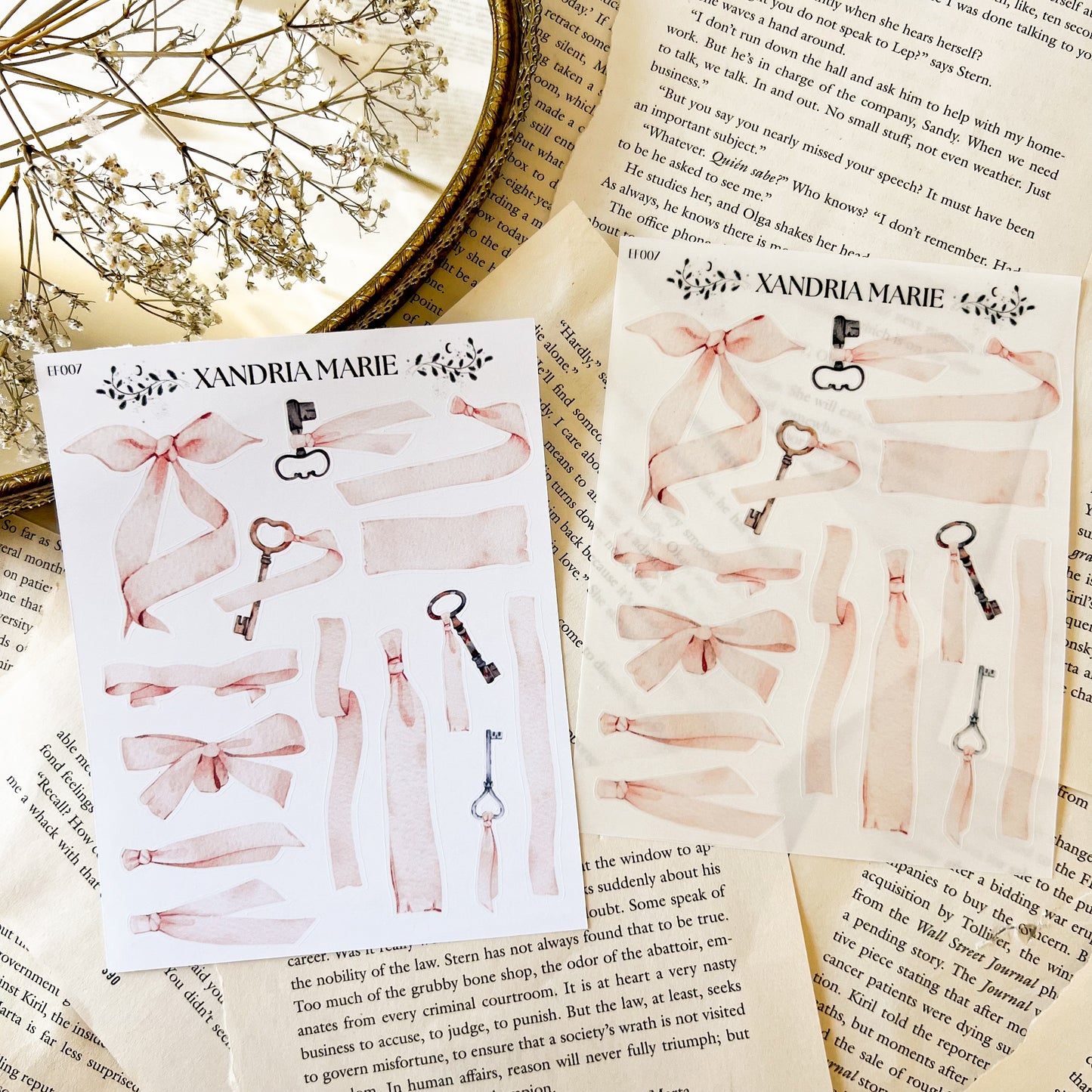 Ribbons Sticker Sheet