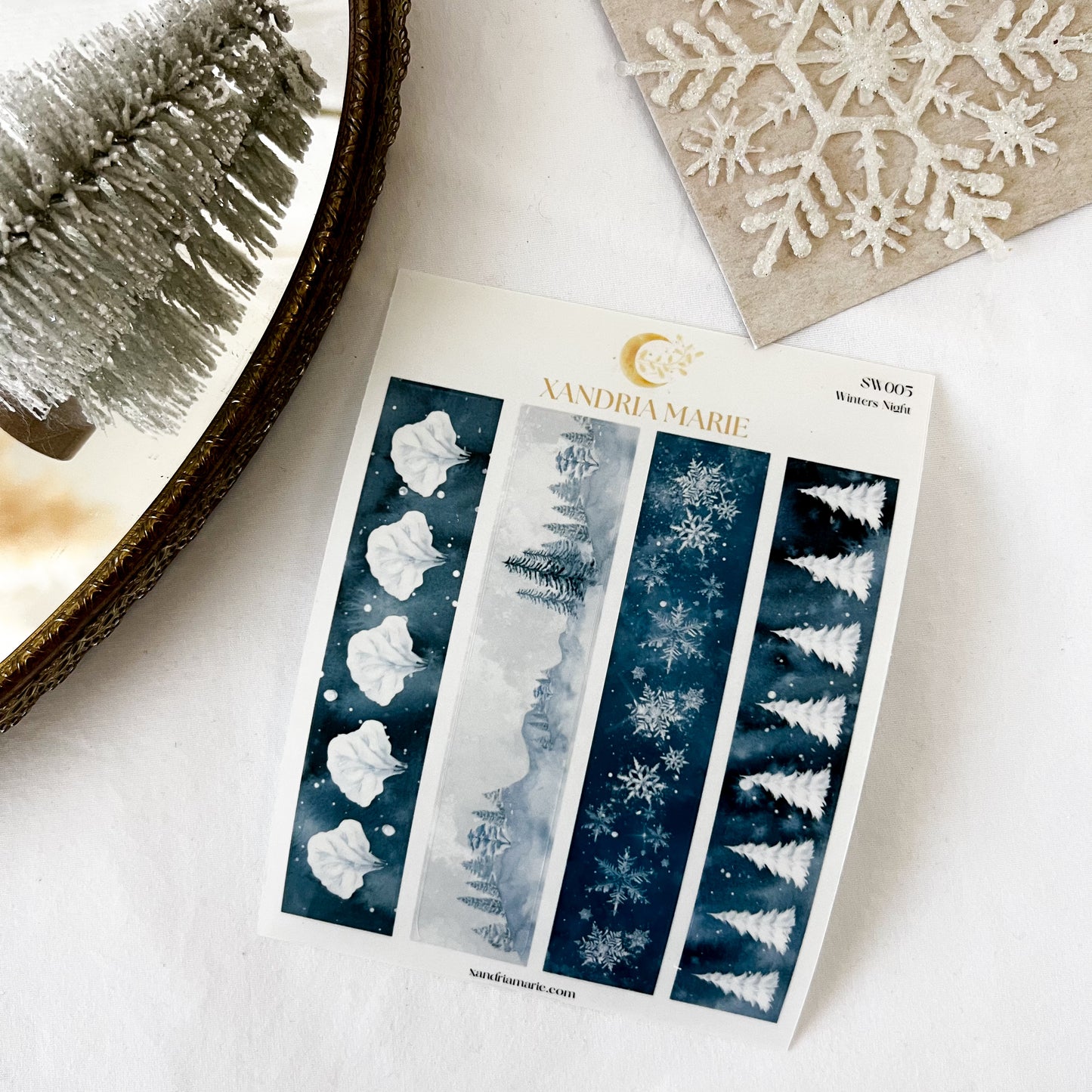 Winter Washi Sticker Sheet