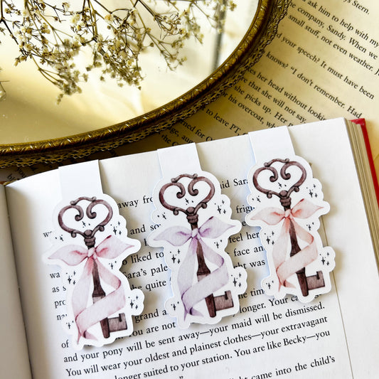 Bow & Key Magnetic Bookmarks