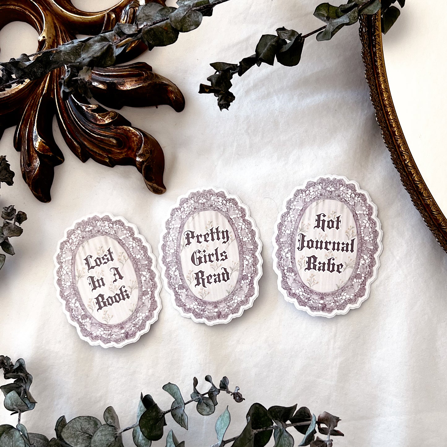 Lost In A Book Diecut Vinyl Sticker
