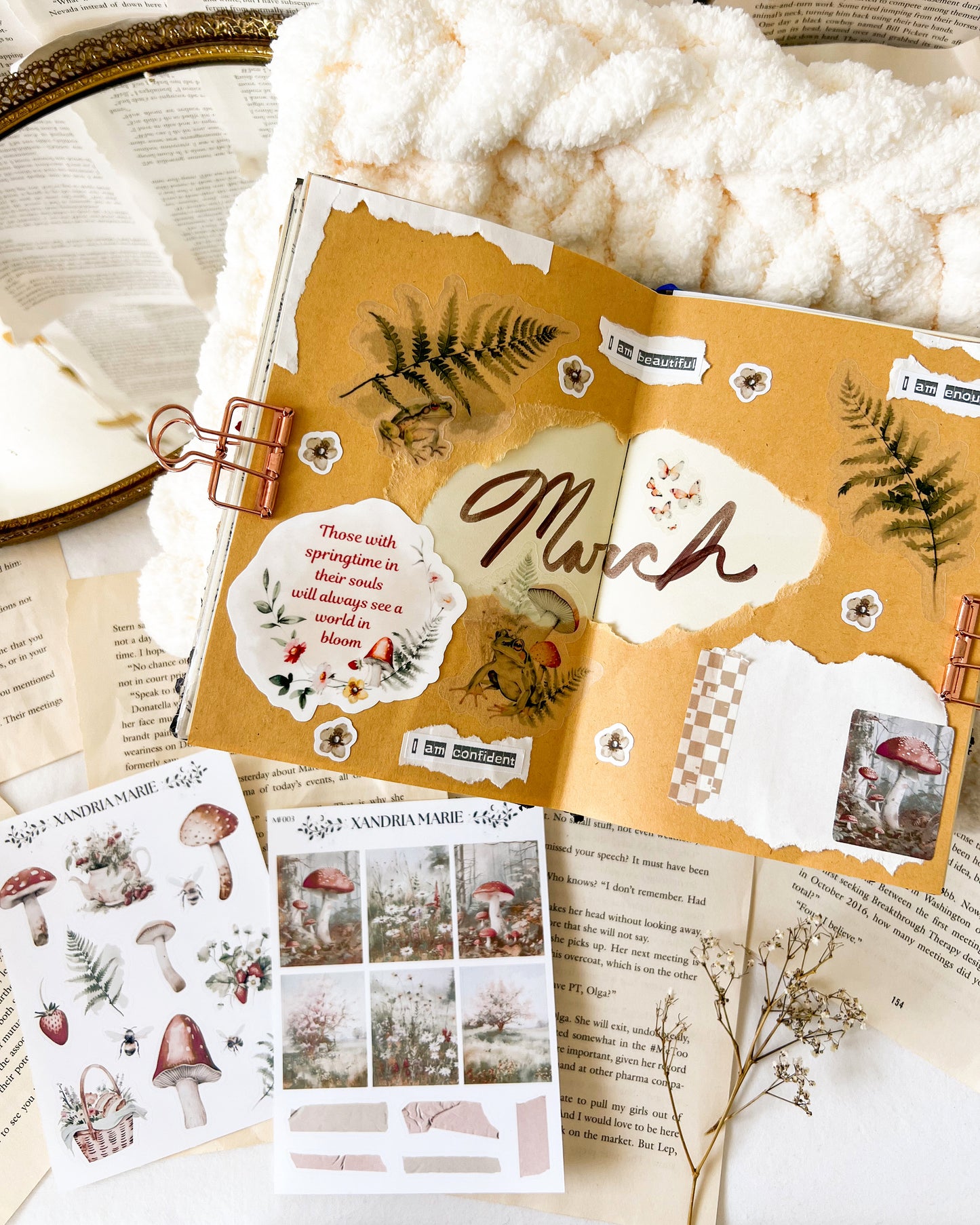 Leaves & Mushrooms Sticker Sheet