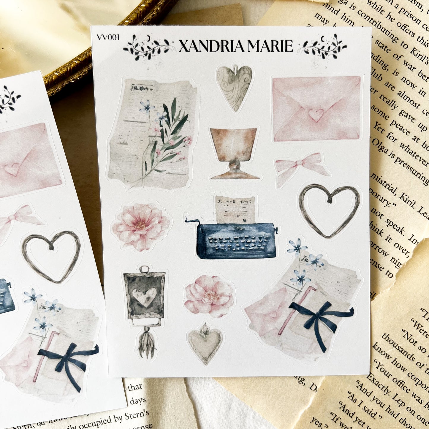 Lovely Stationary Sticker Sheet