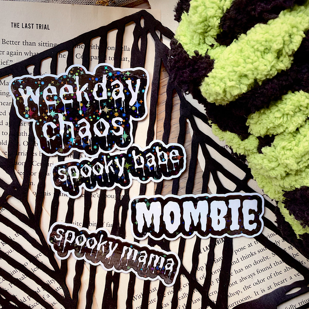 Spooky Drip Holographic Diecut Vinyl Sticker