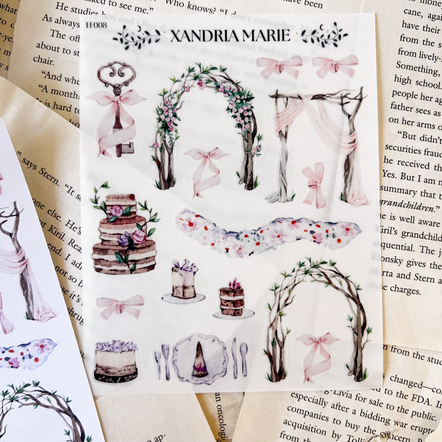 Wedding Celebration Sticker Sheet