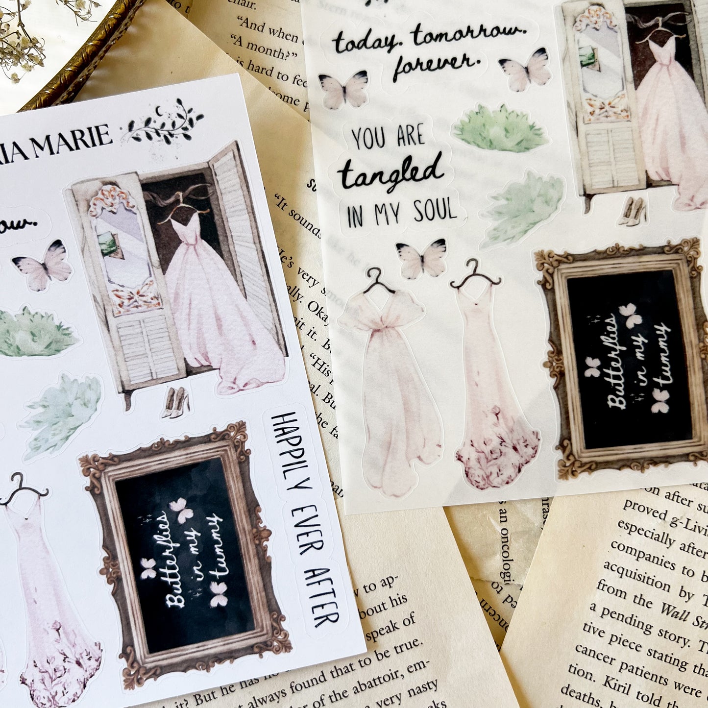 Gowns & Forever Sticker Sheet