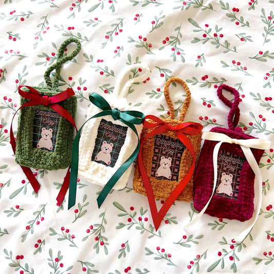 Crochet Photo Holder Keychain