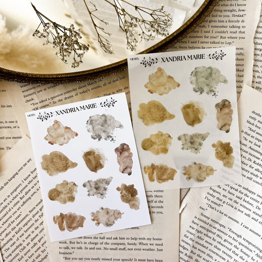 Gold Splatter Sticker Sheet