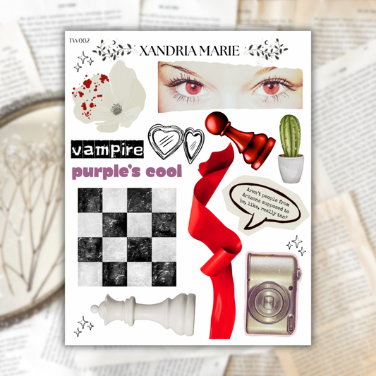 Bella Swan Sticker Sheet- Twilight Stickers