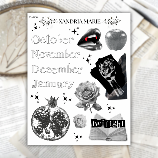 Twilight Months Sticker Sheet
