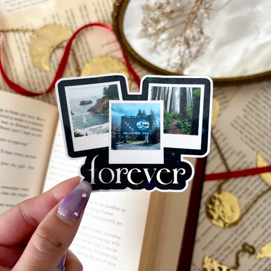 Forever Twilight Holographic Vinyl Diecut Sticker