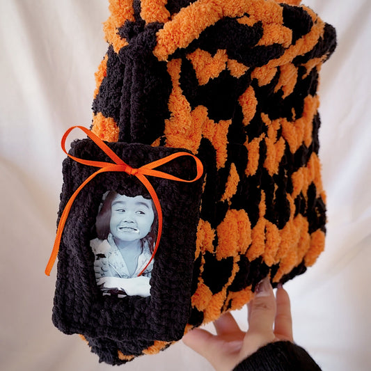 Crochet Photo Holder Keychain
